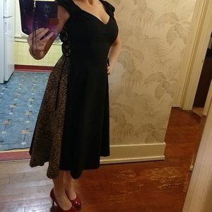 Bettie page boutique pin up tatayana size xl black